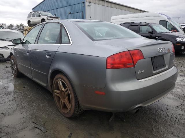 WAUDH78EX8A167004 - 2008 AUDI A4 3.2 QUATTRO GRAY photo 2