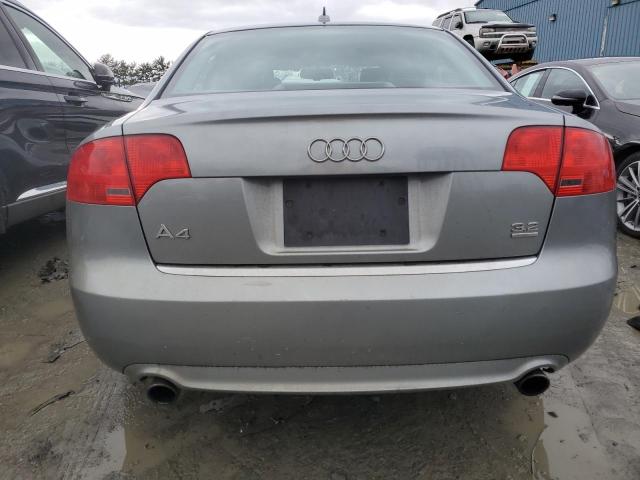 WAUDH78EX8A167004 - 2008 AUDI A4 3.2 QUATTRO GRAY photo 6