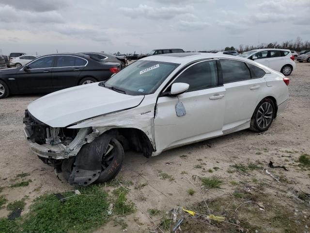 1HGCV3F46KA017880 - 2019 HONDA ACCORD HYBRID EX WHITE photo 1