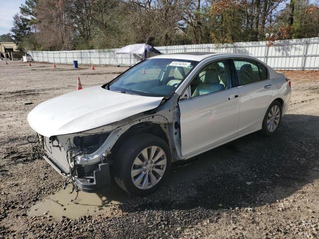 1HGCR3F80DA009140 - 2013 HONDA ACCORD EXL WHITE photo 1