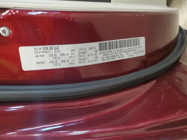 2C4RC1EG6HR653413 - 2017 CHRYSLER PACIFICA TOURING L PLUS MAROON photo 14