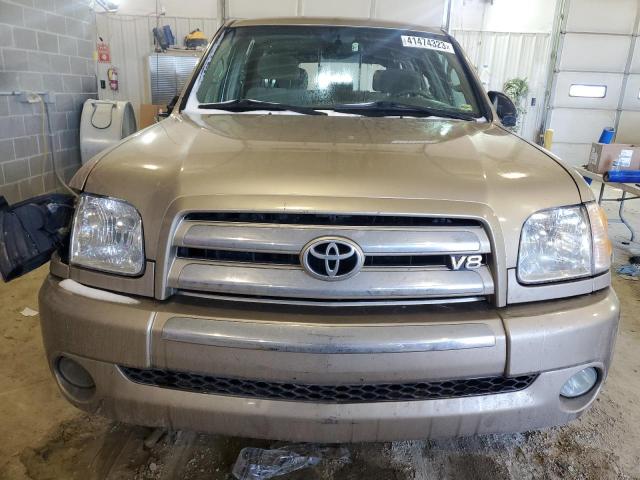 5TBDT44174S438500 - 2004 TOYOTA TUNDRA DOUBLE CAB SR5 TAN photo 5