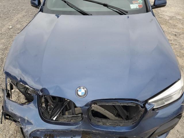 5UXTR9C51KLP85322 - 2019 BMW X3 XDRIVE30I BLUE photo 12