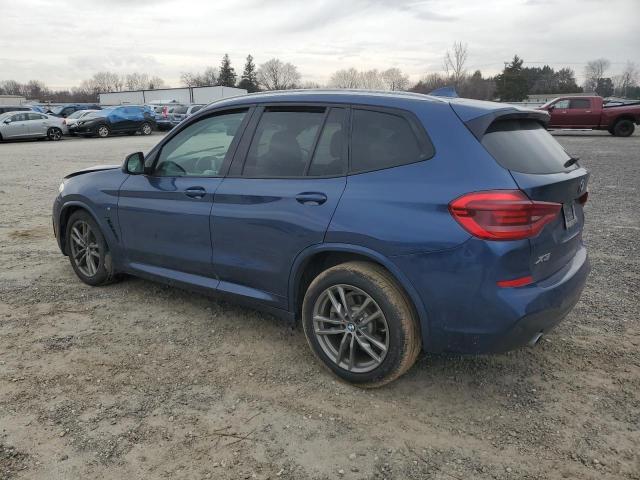 5UXTR9C51KLP85322 - 2019 BMW X3 XDRIVE30I BLUE photo 2