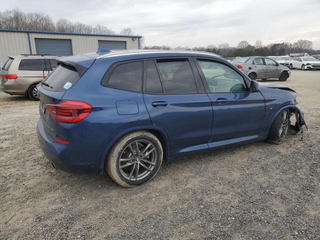 5UXTR9C51KLP85322 - 2019 BMW X3 XDRIVE30I BLUE photo 3