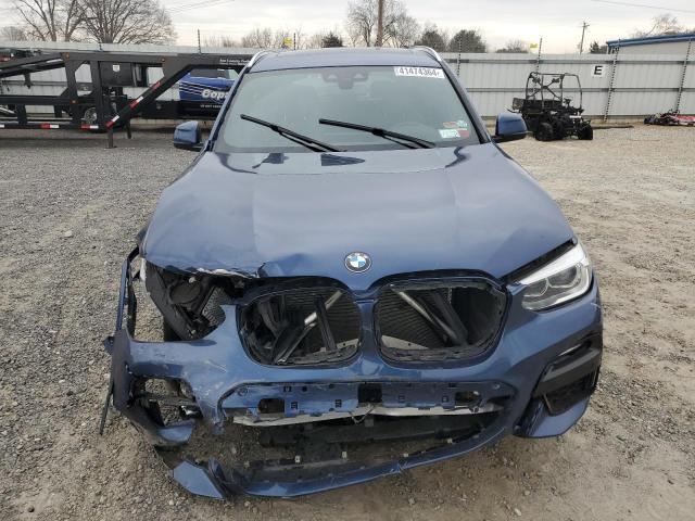 5UXTR9C51KLP85322 - 2019 BMW X3 XDRIVE30I BLUE photo 5