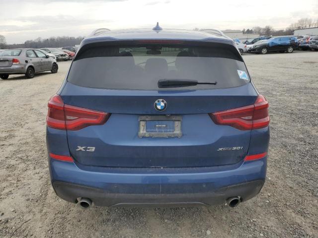 5UXTR9C51KLP85322 - 2019 BMW X3 XDRIVE30I BLUE photo 6