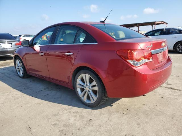 1G1PH5S93B7106395 - 2011 CHEVROLET CRUZE LTZ RED photo 2