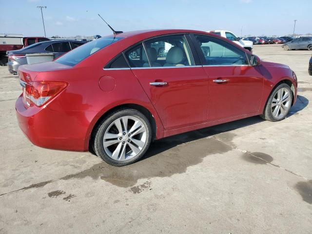 1G1PH5S93B7106395 - 2011 CHEVROLET CRUZE LTZ RED photo 3