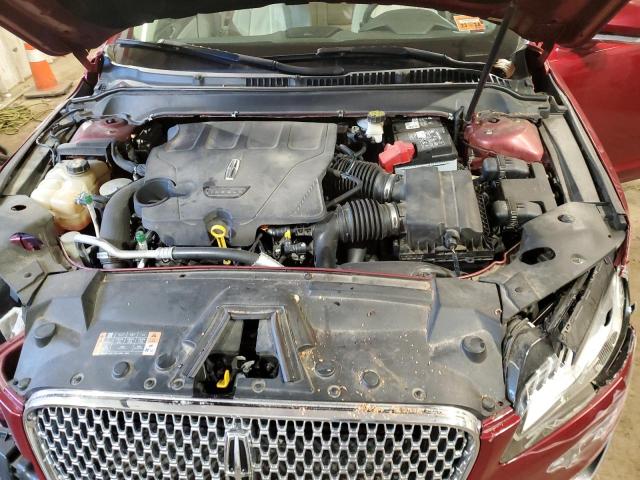 3LN6L5FC1HR623408 - 2017 LINCOLN MKZ RESERVE ბურგუნდია ფოტო 11