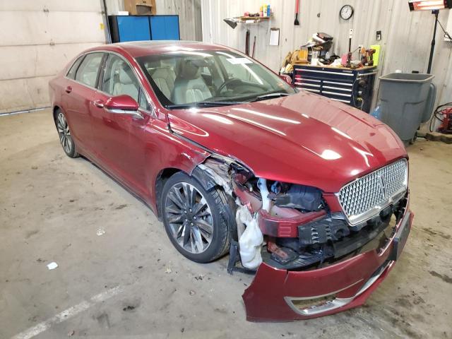 3LN6L5FC1HR623408 - 2017 LINCOLN MKZ RESERVE ბურგუნდია ფოტო 4