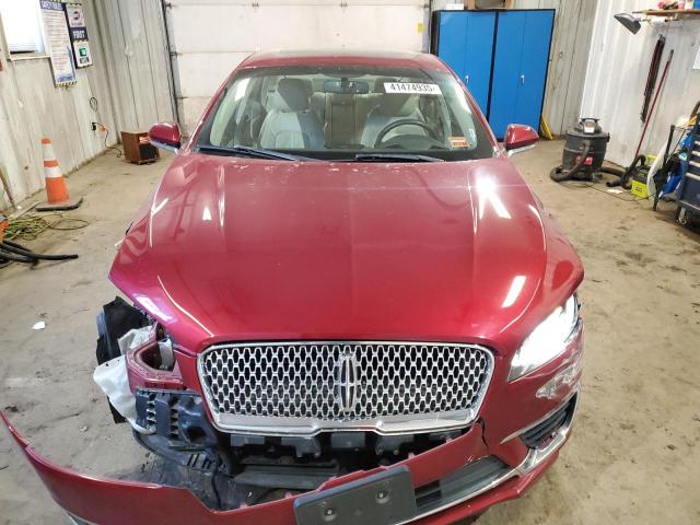 3LN6L5FC1HR623408 - 2017 LINCOLN MKZ RESERVE ბურგუნდია ფოტო 5