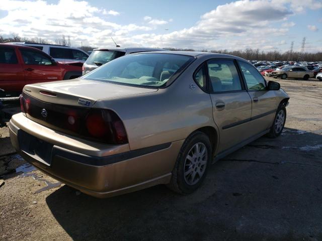 2G1WF52E649133140 - 2004 CHEVROLET IMPALA BEIGE photo 3