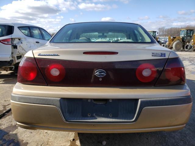 2G1WF52E649133140 - 2004 CHEVROLET IMPALA BEIGE photo 6