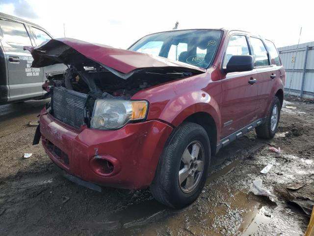 1FMCU02ZX8KC07732 - 2008 FORD ESCAPE XLS RED photo 1