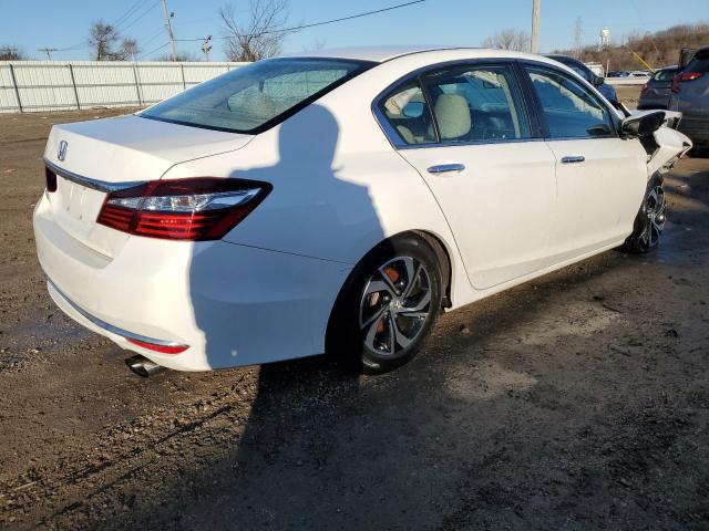 1HGCR2F3XGA028121 - 2016 HONDA ACCORD LX WHITE photo 3