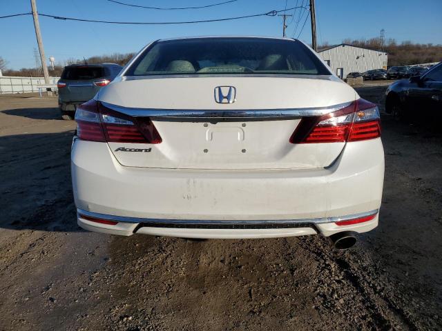 1HGCR2F3XGA028121 - 2016 HONDA ACCORD LX WHITE photo 6