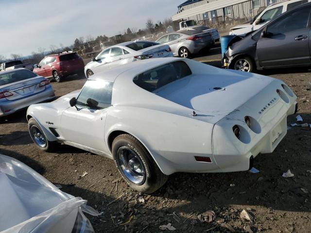 1Z37T5S421226 - 1975 CHEVROLET CORVETTE WHITE photo 2