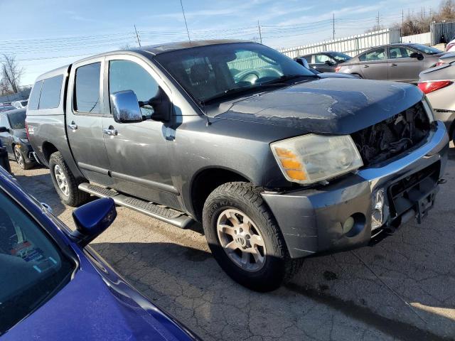 1N6AA07B84N503290 - 2004 NISSAN TITAN XE GRAY photo 4