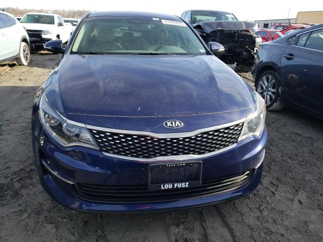 5XXGU4L31GG119264 - 2016 KIA OPTIMA EX BLUE photo 5