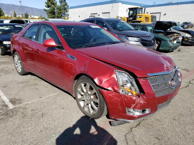 1G6DP57V980110264 - 2008 CADILLAC CTS HI FEATURE V6 RED photo 4