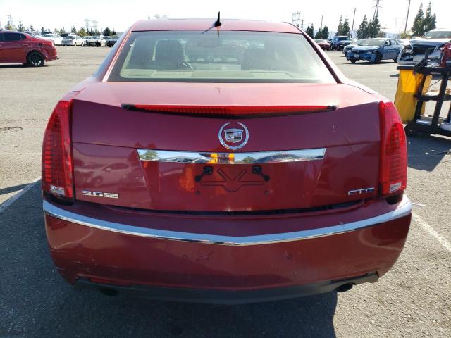 1G6DP57V980110264 - 2008 CADILLAC CTS HI FEATURE V6 RED photo 6