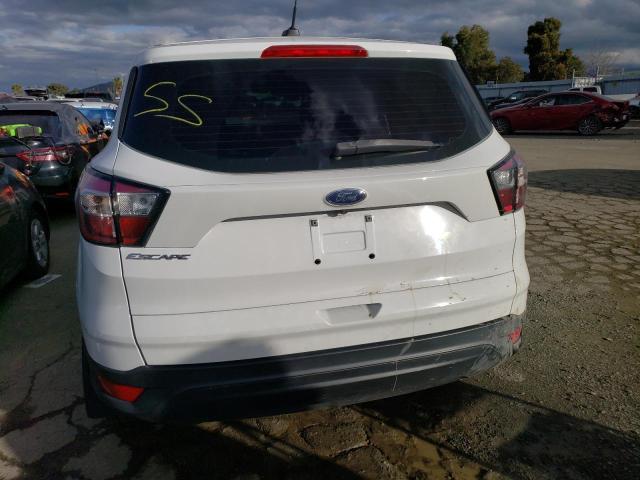 1FMCU0F77JUC70967 - 2018 FORD ESCAPE S WHITE photo 6