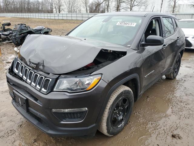 3C4NJCAB6LT133745 - 2020 JEEP COMPASS SPORT GRAY photo 1