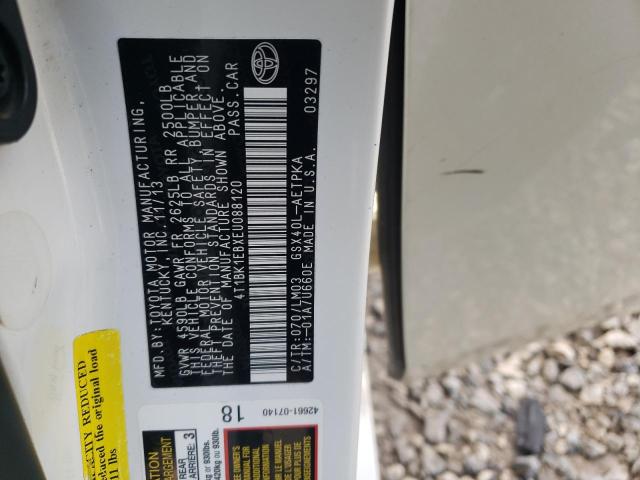 4T1BK1EBXEU088120 - 2014 TOYOTA AVALON BASE 白色 照片 12