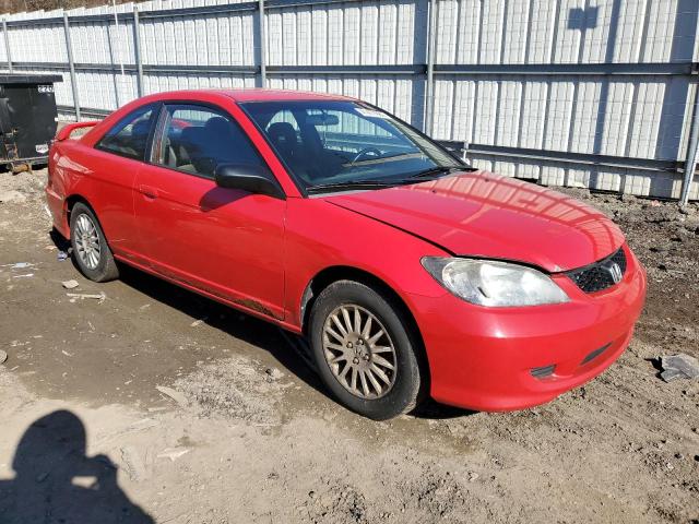 1HGEM21525L047974 - 2005 HONDA CIVIC LX RED photo 4