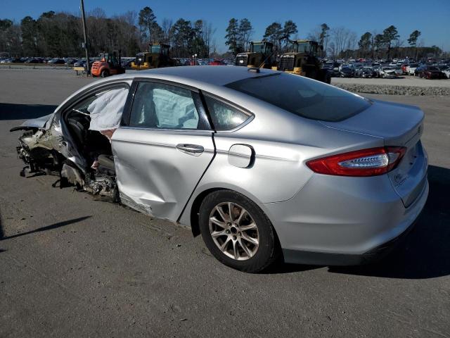 3FA6P0G79FR228294 - 2015 FORD FUSION S SILVER photo 2