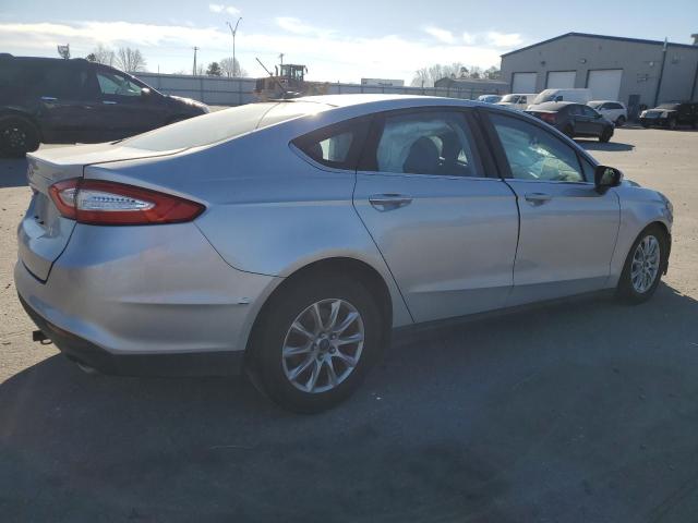 3FA6P0G79FR228294 - 2015 FORD FUSION S SILVER photo 3