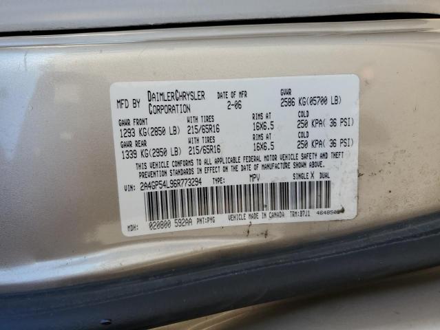 2A4GP54L96R773294 - 2006 CHRYSLER TOWN & COU TOURING 金色 照片 14