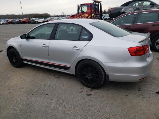 3VW1K7AJ5CM385732 - 2012 VOLKSWAGEN JETTA BASE Արծաթագույն լուսանկար 2