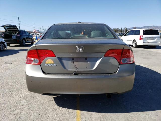 2HGFA16908H502227 - 2008 HONDA CIVIC EXL GRAY photo 6