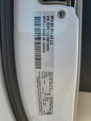 2C4RC1CG1NR104359 - 2022 CHRYSLER VOYAGER LX WHITE photo 13