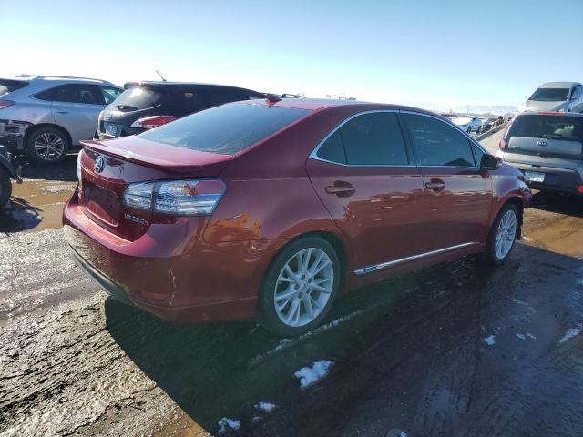 JTHBB1BA8B2046938 - 2011 LEXUS HS 250H RED photo 3