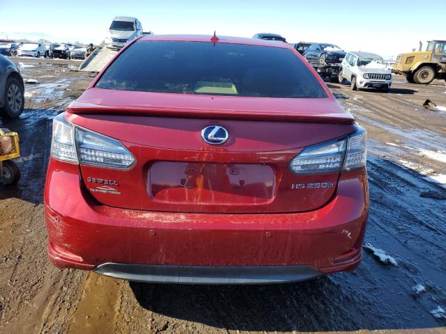 JTHBB1BA8B2046938 - 2011 LEXUS HS 250H RED photo 6