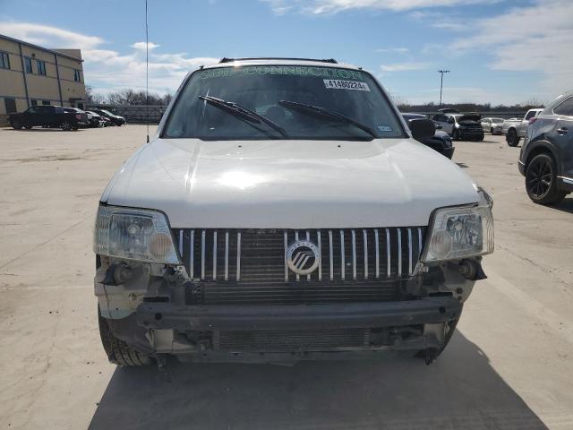 4M2YU56Z96DJ02631 - 2006 MERCURY MARINER WHITE photo 5