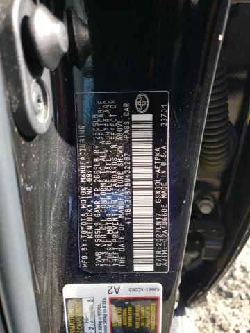 4T1BK3DB7BU432267 - 2011 TOYOTA AVALON BASE 黑色 照片 12