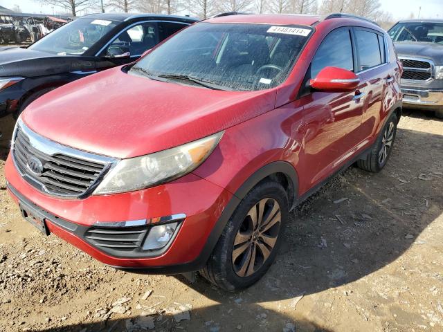 KNDPC3A28B7019655 - 2011 KIA SPORTAGE EX MAROON photo 1