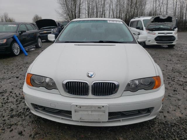 WBABN53491JU24808 - 2001 BMW 330 CI WHITE photo 5