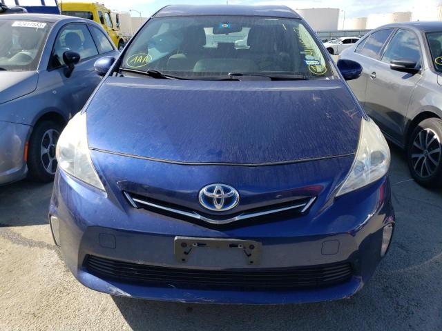 JTDZN3EU4C3030370 - 2012 TOYOTA PRIUS V BLUE photo 5