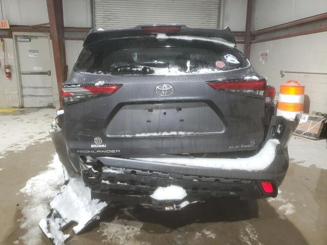 5TDHZRBH4NS191541 - 2022 TOYOTA HIGHLANDER XLE GRAY photo 6