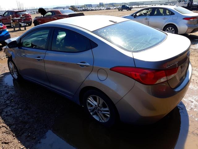 KMHDH4AE4DU736736 - 2013 HYUNDAI ELANTRA GLS GRAY photo 2