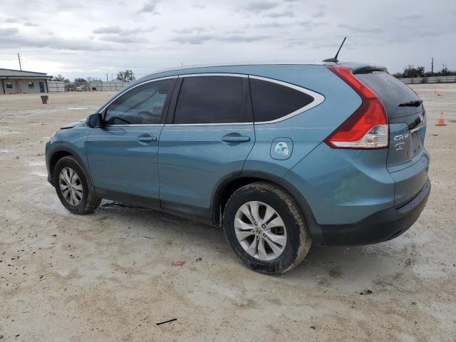 2HKRM3H79EH558311 - 2014 HONDA CR-V EXL BLUE photo 2