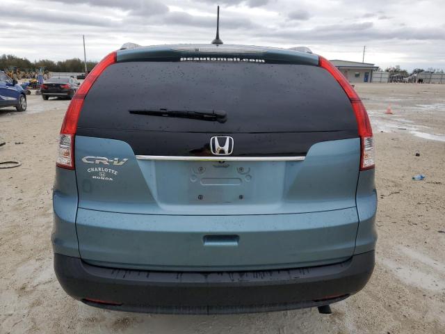 2HKRM3H79EH558311 - 2014 HONDA CR-V EXL BLUE photo 6