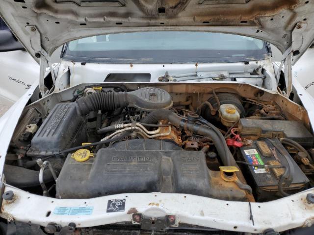 1B7GL2AX71S213238 - 2001 DODGE DAKOTA QUAD WHITE photo 11