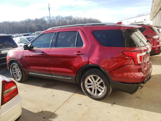 1FM5K7D87HGB29425 - 2017 FORD EXPLORER XLT RED photo 2