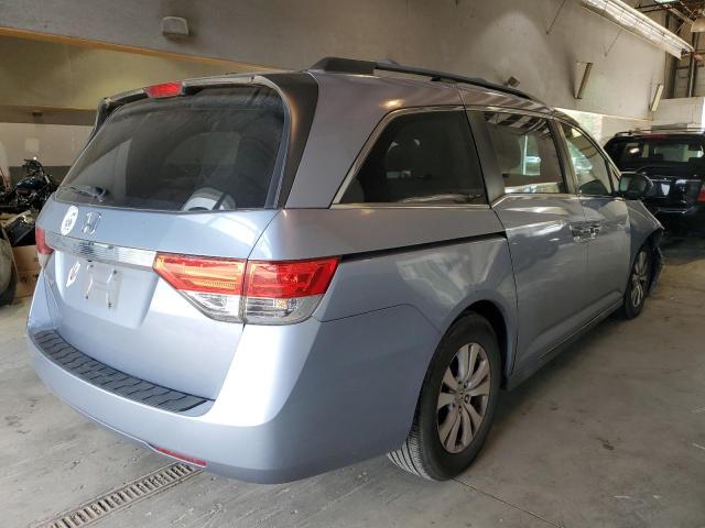 5FNRL5H67EB034210 - 2014 HONDA ODYSSEY EXL BLUE photo 3